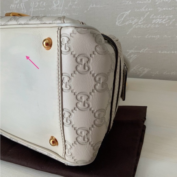 Gucci monogram horsebit wave medium shoulder bag - Picture 11 of 16